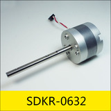 SDKR-0632系列双向旋转电磁铁，应用：分拣检测设备，大小：主体φ40.5*32mm，总长φ40.5*107.5mm，电压：12V，电流：1.2A，电阻：10Ω，功率：14.4W