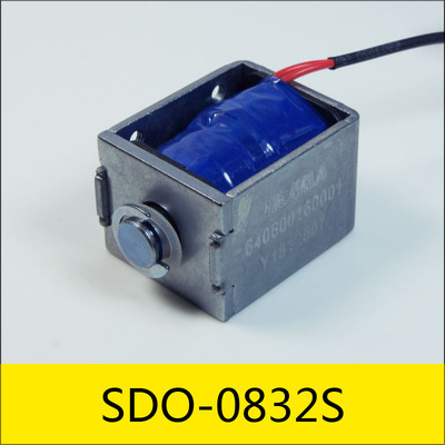 SDO-0832S series solenoid, application: embroidery machine, DC24V, 0.13A, 186Ω, power: 3.1W
