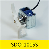 SDO-1015S系列電磁鐵，型號：SDO-1015S-12A30，應(yīng)用：販賣機(jī)，大小：15*23*19mm，電壓：DC12V，電流：0.4A，電阻：30Ω，功率：4.8W