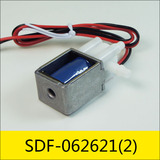 SDF-062621系列电磁阀2，型号：SDF-062621-12L120应用：医用氧气机/真空包装机，50.6*20*16mm，电压：DC12V，电流：0.1 A，电阻：120Ω，功率：1.2W