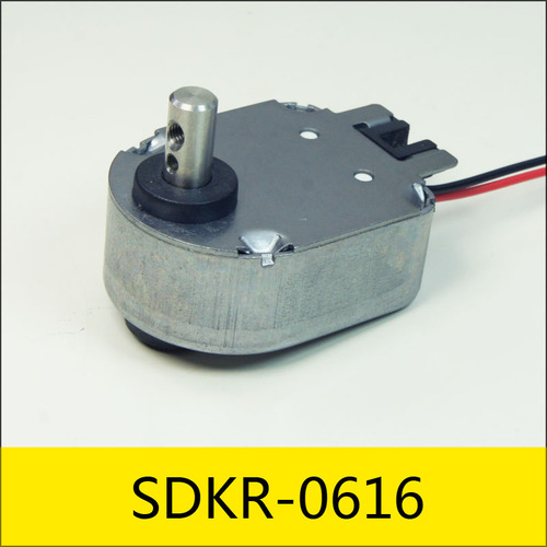 SDKR-0616系列旋轉(zhuǎn)電磁鐵，型號：SDKR-0616-36A22.5-22.5，應(yīng)用：驗鈔機清分機，46.5*32*34mm，電壓：36V，電流：0.8A，電阻：45Ω，功率：28.8W