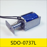 SDO-0737L系列電磁鐵，型號：SDO-0737L-240-85A3500，應用：排風扇，37*24*20mm，DC240V吸合DC85V保持，電阻：3500Ω，功率：16.5W吸合2.06W保持