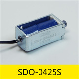 SDO-0425S系列電磁鐵，應用：讀卡器，型號：SDO-0425S-05A8.5，大?。?5*12*10mm，電壓：DC5V，電流：0.6A，電阻：8.5Ω，功率：2.94W