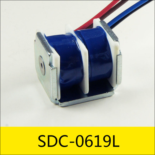 zanty SDC-0619L系列電磁鐵，型號(hào)：SDC-0619L-40A50-50，電壓：DC40V，電流：0.2A，電阻：50Ω，功率：線包一：8W，線包二：8W，總功率16W
