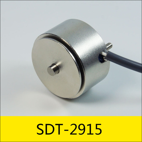 SDT-2915系列電磁鐵，型號：SDT-2915-438，應(yīng)用：高速縫紉機(jī)，大?。?8.6*15mm，電壓：DC13V，電流：0.14A，電阻：94Ω，功率：1.8W