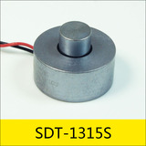 SDT-1315S系列圓管電磁鐵，型號：SDT-1315S-12A04，應用：汽車鎖止機構，大?。害?3*15mm，電壓：DC12V，電流：3A，電阻：4Ω，功率：36W