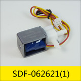 SDF-062621系列电磁阀1，型号：SDF-062621-12L120A，应用：医用氧气机，大小：50.6*20*16mm，电压：DC12V，电流：0.1 A，电阻：120Ω，功率：1.2W