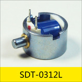 SDT-0312L系列圓管電磁鐵，型號：SDT-0312L-2.5A10，應用：文件柜鎖，大?。?2*7.5mm，電壓：DC2.5V，電流：0.25A，電阻：10Ω，功率：0.63W